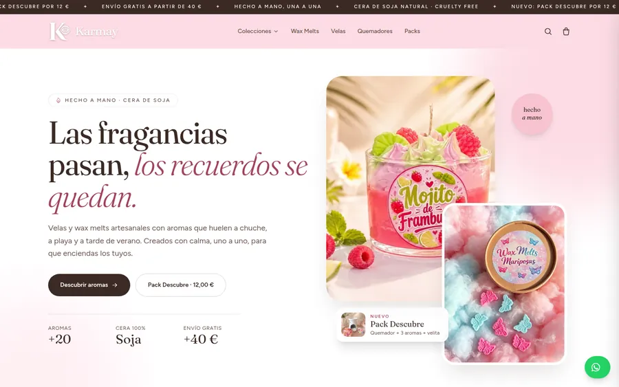 Karmay: Tienda online WooCommerce hecha a medida