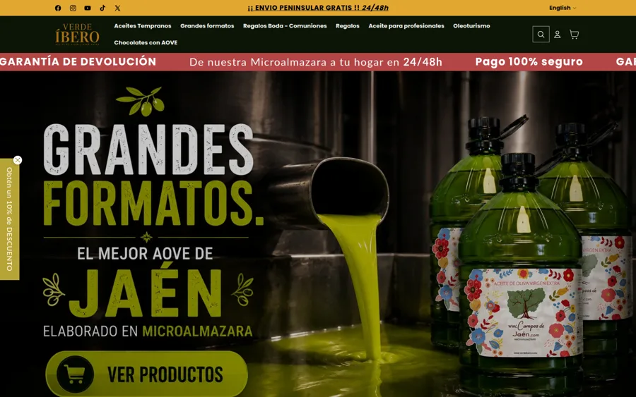 Verde Íbero: SEO para una tienda online de aceite
